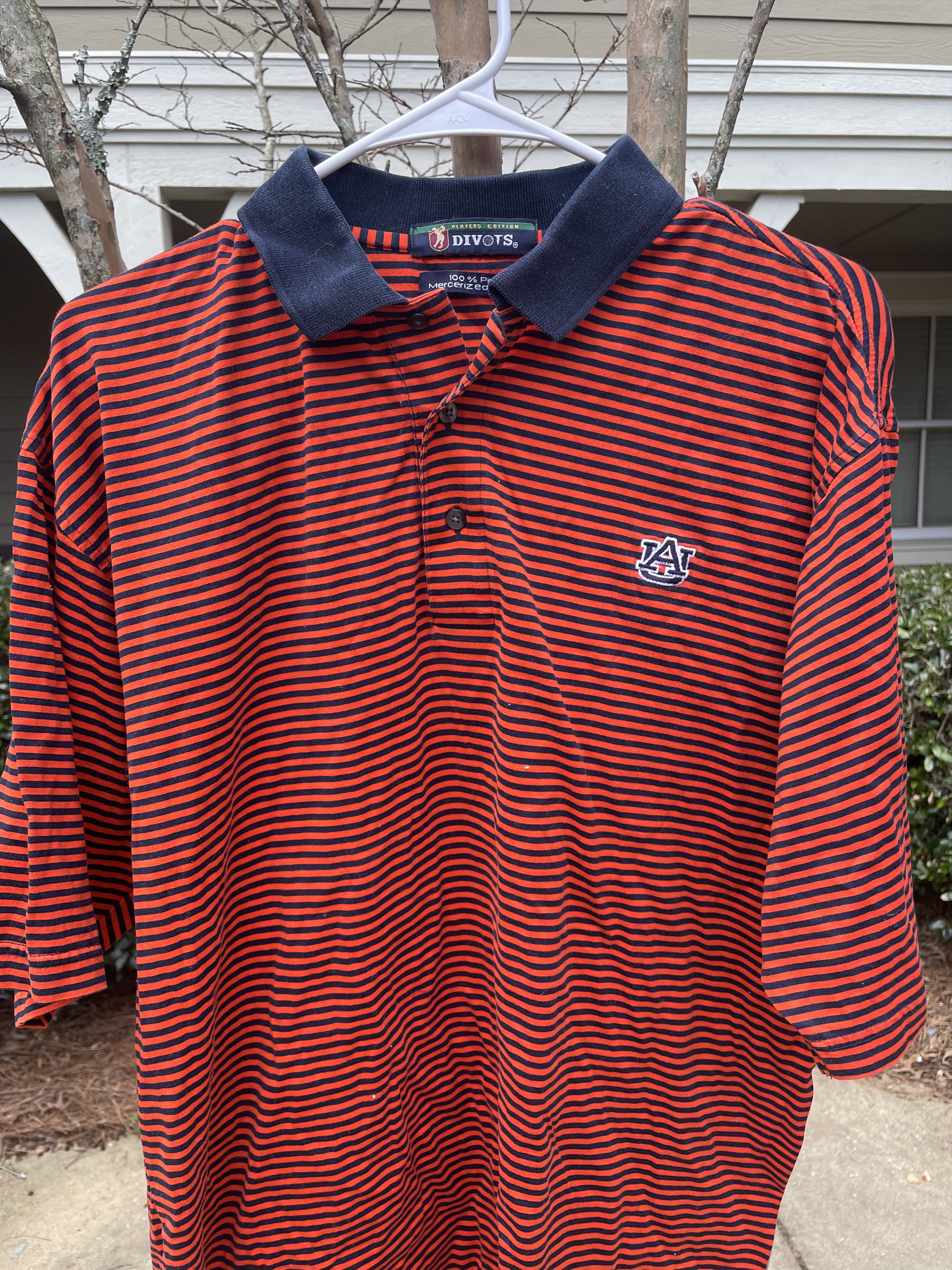 Other Vintage Auburn Striped Polo Size US L / EU 52-54 / 3 - 1 Thumbnail