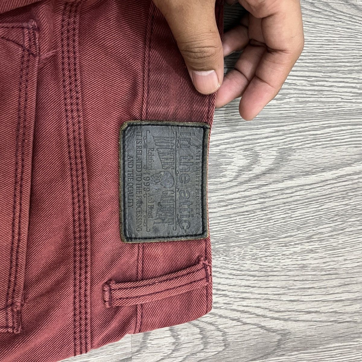 14th Addiction 2000s In The Attic - Red Blood Distressed Denim ifsix Lgb Size US 31 - 12 Thumbnail
