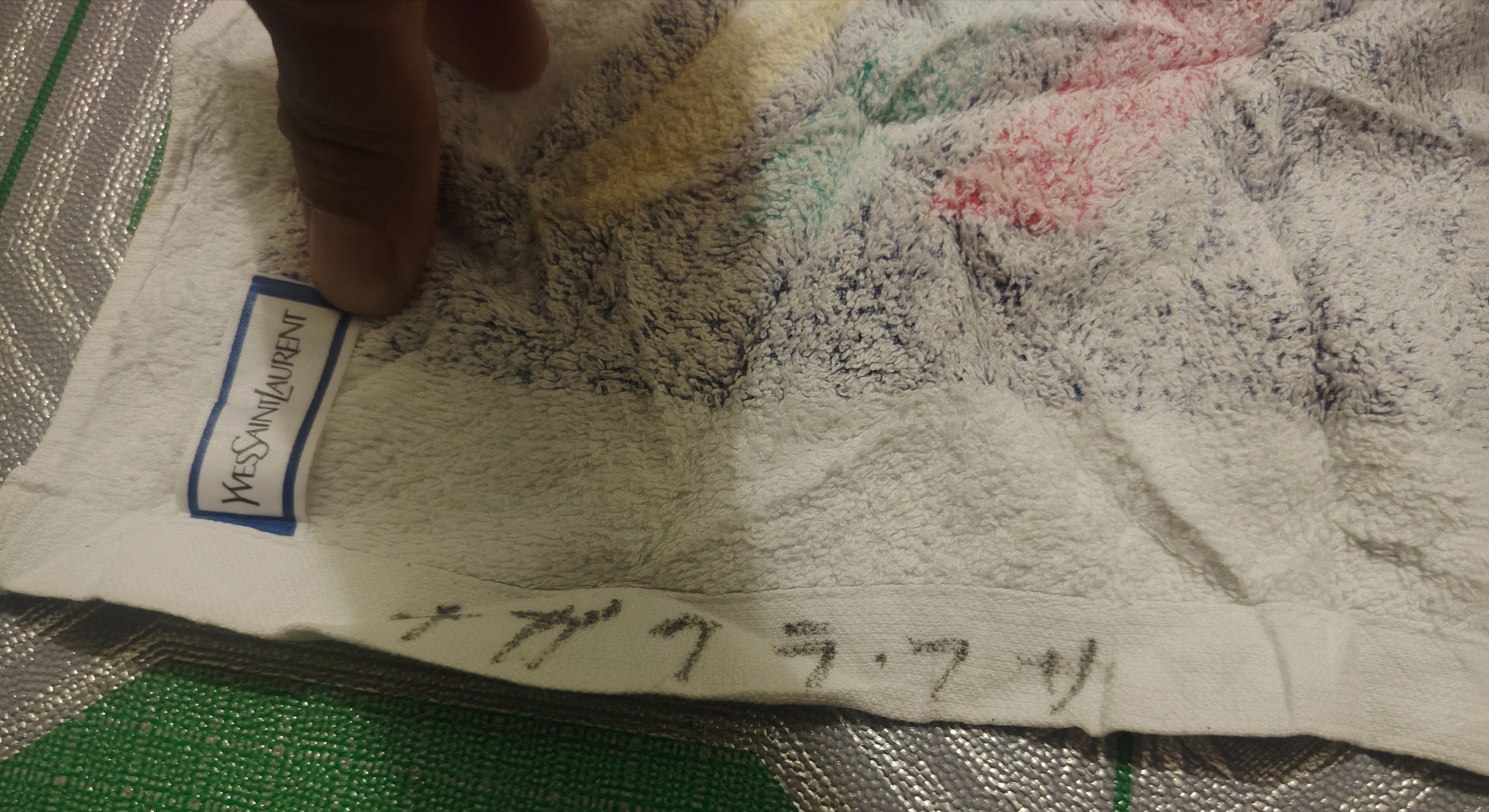 Yves Saint Laurent Vtg Japan YSL YvesSaintLaurent Towel Multicolour Size ONE SIZE - 9 Thumbnail