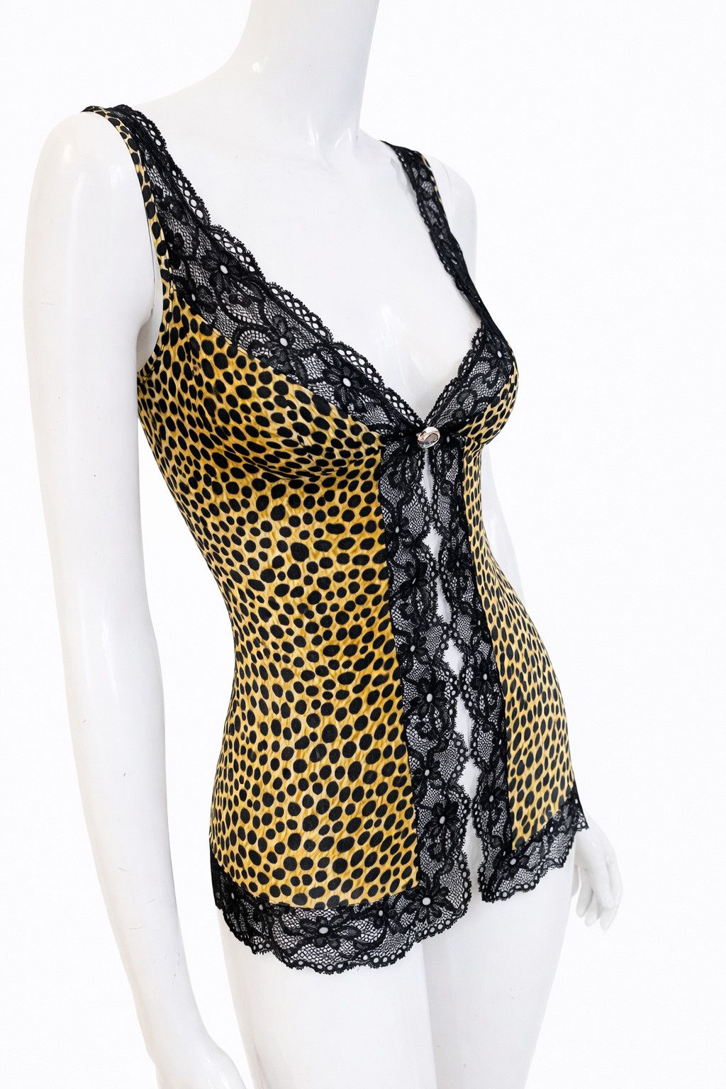 Dolce & Gabbana Dolce & Gabbana Leopard Lace D&G Animal Print Top Size M / US 6-8 / IT 42-44 - 3 Thumbnail