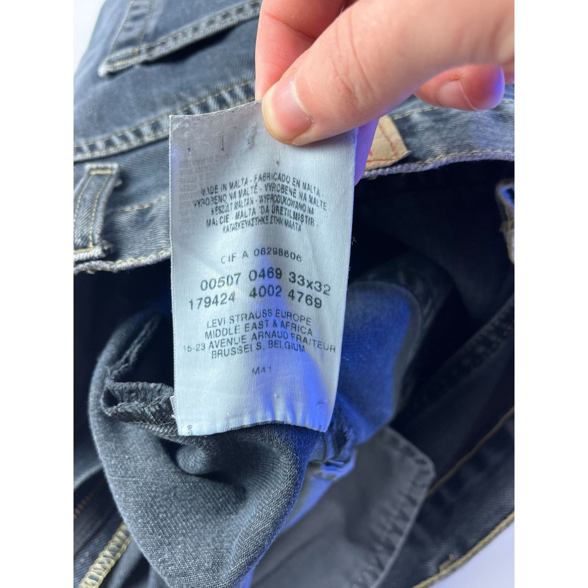Levi's × Vintage Levis Vintage Faded Jeans 505 Regular Fit 33x32 Mens Denim C Size US 33 - 3 Thumbnail