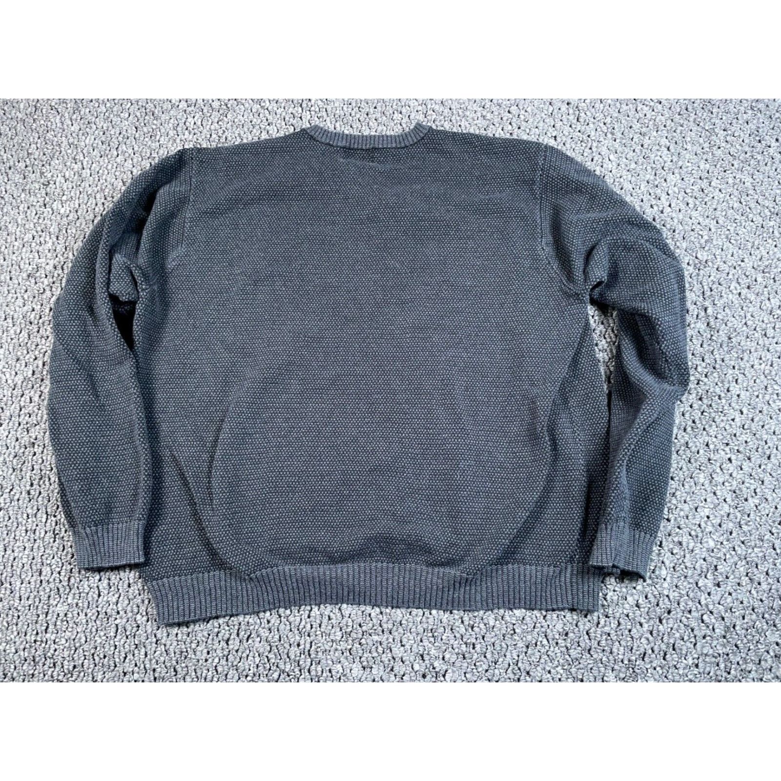Arrow VINTAGE Arrow Knit Sweater Adult XL Gray Cotton V-Neck Pullover 90s Preppy Mens Size US XL / EU 56 / 4 - 2 Thumbnail