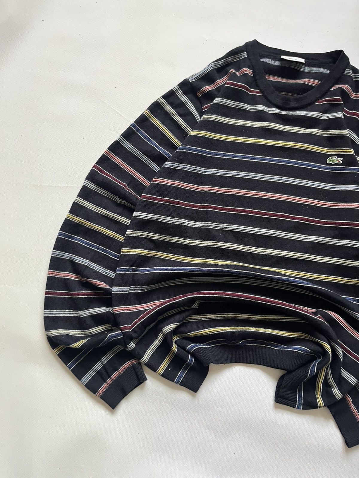 Lacoste Vintage Lacoste Striped Crewneck Sweatshir Size US M / EU 48-50 / 2 - 3 Thumbnail