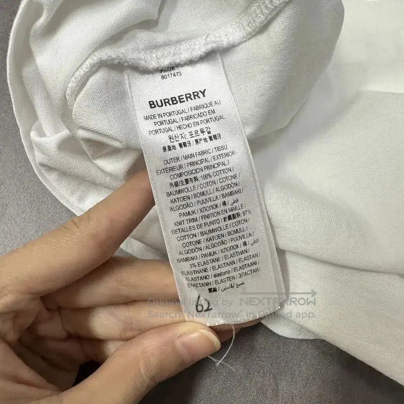 Burberry Burberry White Cotton T-Shirt for Women. Size XS / US 0-2 / IT 36-38 - 5 Thumbnail