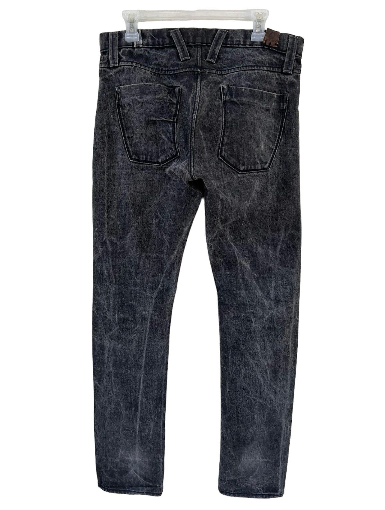 MATiAS MATIAS Los Angeles Fade Black Waxed Denim Selvedge Jeans Size US 32 / EU 48 - 15 Thumbnail