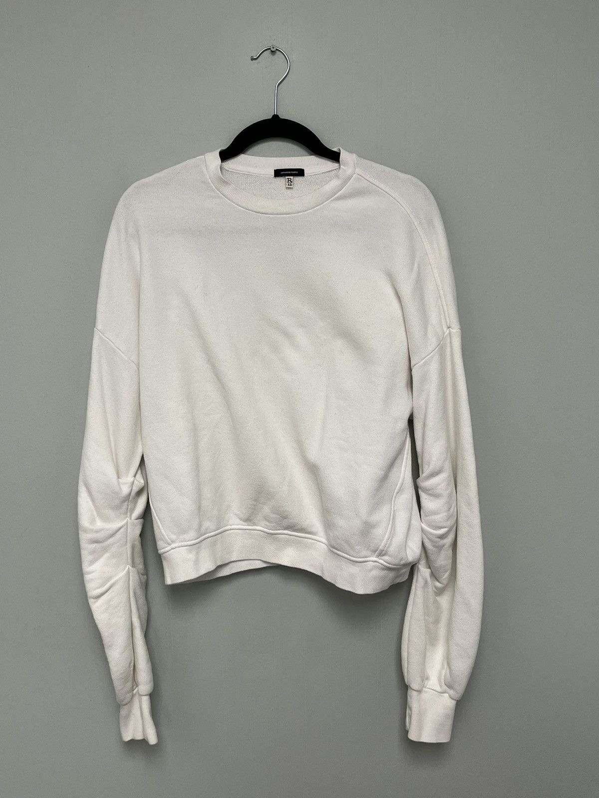 R13 Pleated Sleeve Sweatshirt. Small Size US S / EU 44-46 / 1 - 1 Thumbnail