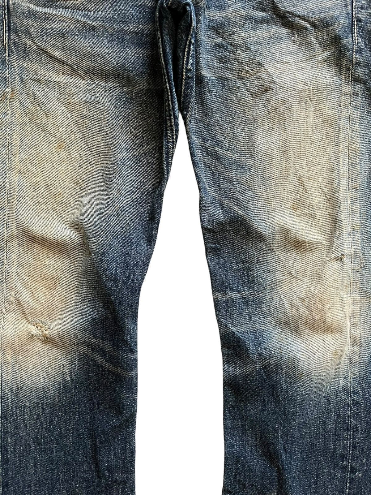 Japanese Brand Vintage Japanese Brand Mud Wash Distressed Loose Jeans Size US 31 - 5 Thumbnail