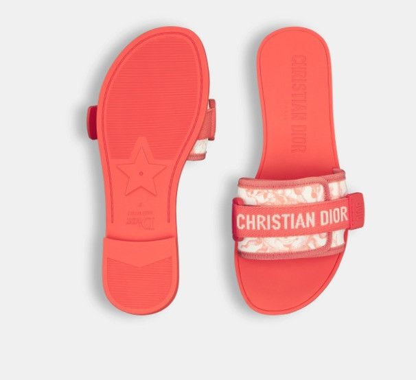 Dior o1w1db10425 KCQ431 Slides in Coral Size US 8 / IT 38 - 4 Thumbnail