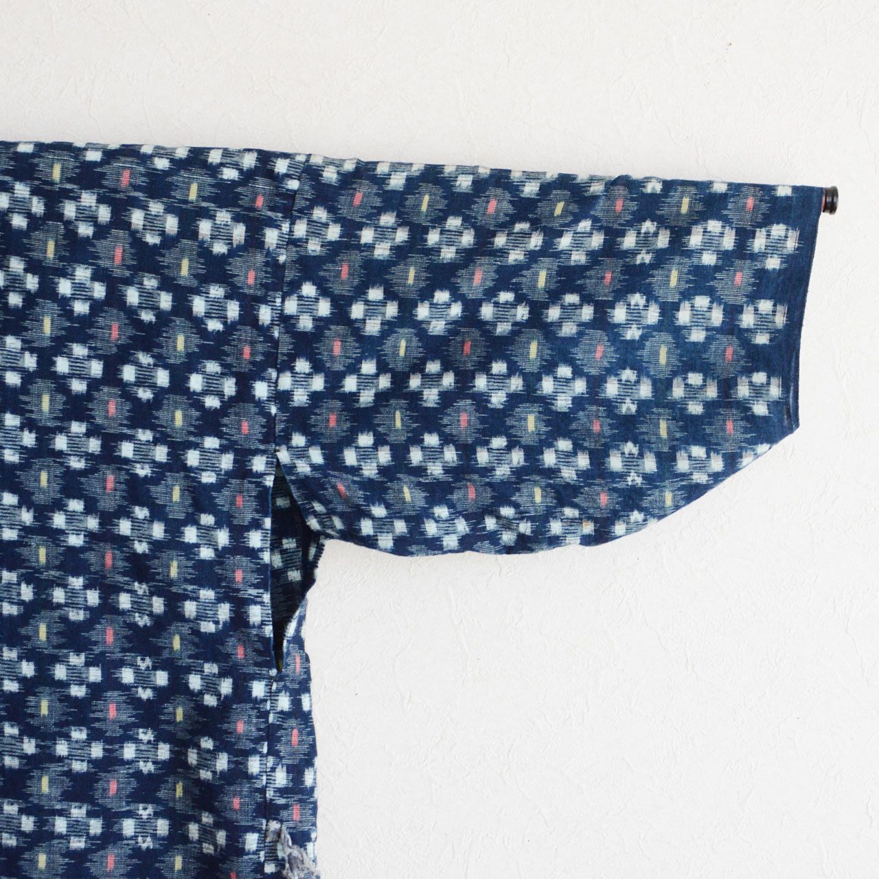 Other Vintage Japanese Noragi Jacket Indigo Kasuri Cotton Tenugui Size M / US 6-8 / IT 42-44 - 4 Thumbnail