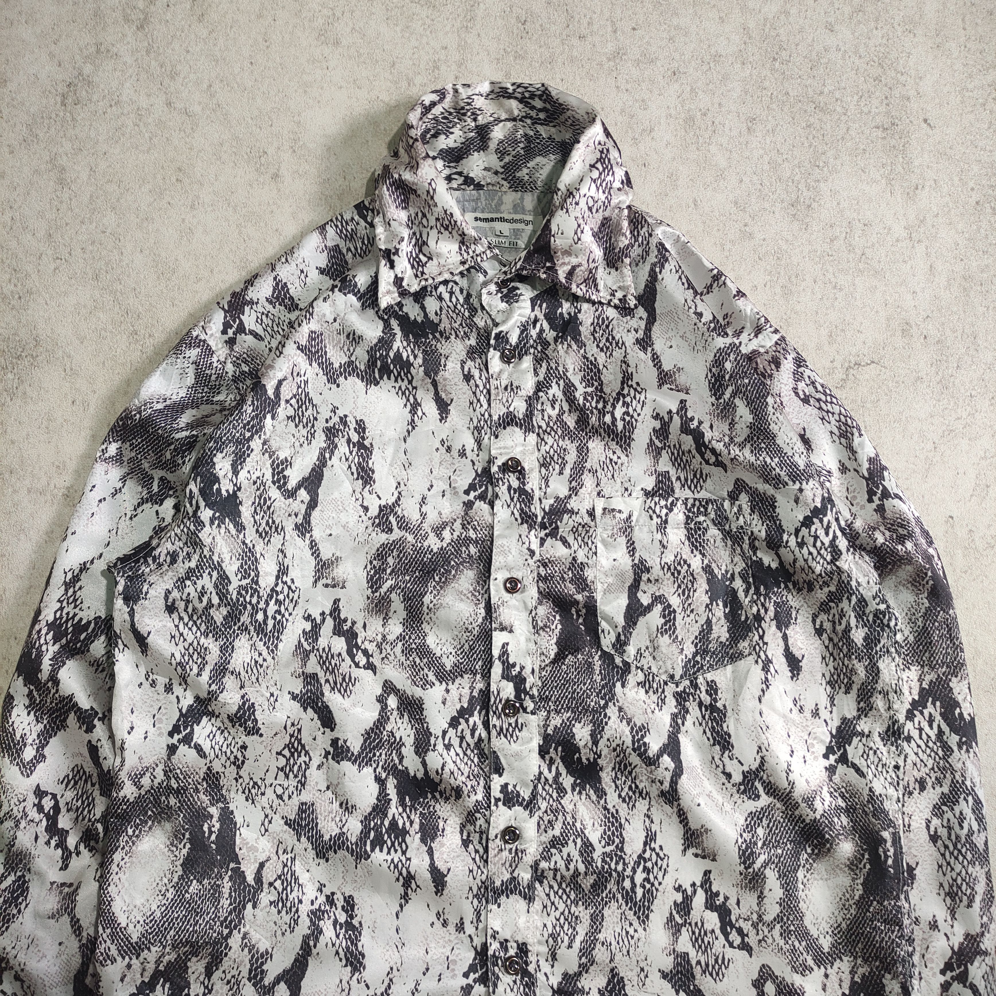 Japanese Brand × Roberto Cavalli × semanticdesign Semantic Design Snake Skin Pattern Size US L / EU 52-54 / 3 - 2 Thumbnail
