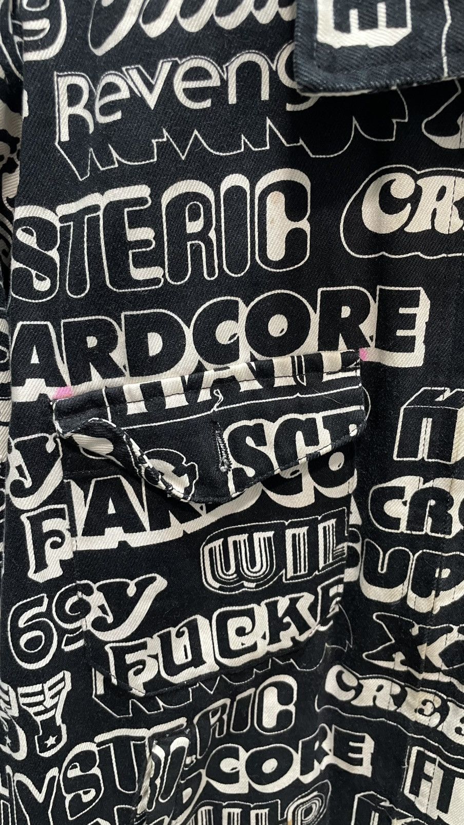 Hysteric Glamour × Supreme SUPREME X HYSTERIC GLAMOUR 2017 TEXT WORK TRUCKER JACKET Size US M / EU 48-50 / 2 - 5 Thumbnail