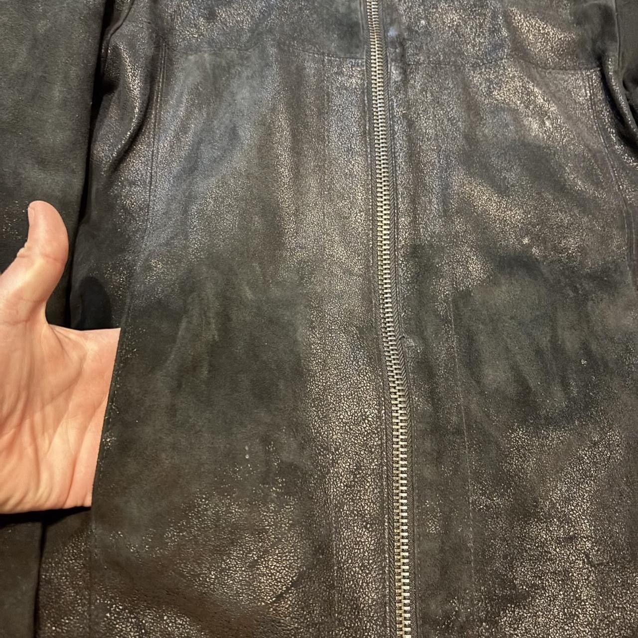 Vintage Nicholas Bowes Cracked Lambskin Leather Jacket Size US M / EU 48-50 / 2 - 3 Thumbnail