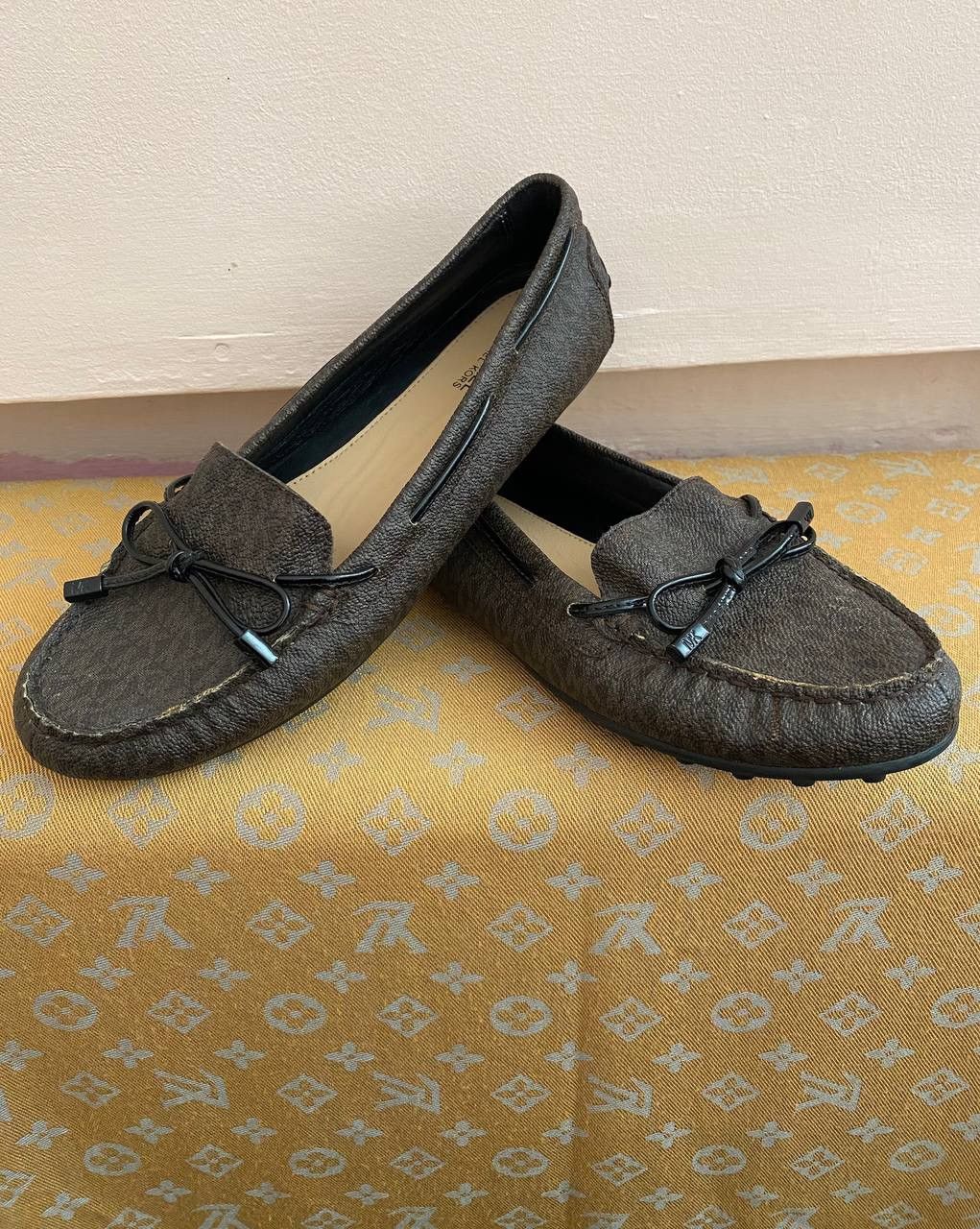 Michael Kors × Vintage 💎 Michael Kors Womens Sutton MOC Brown Moccasins Size US 7 / IT 37 - 1 Thumbnail