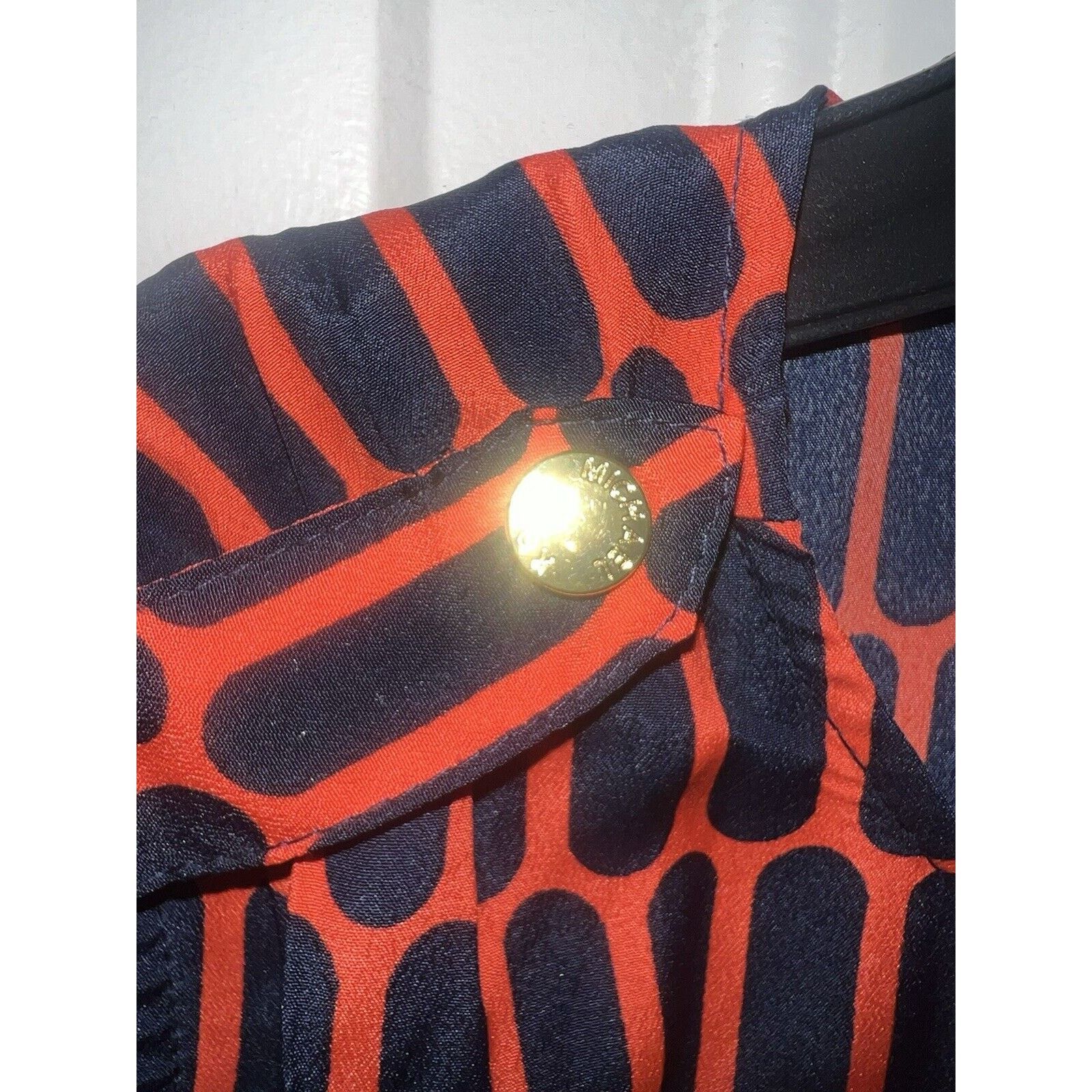 Michael Kors Michael Kors Sleeveless Blouse Women's Size 2 Blue Orange Size XS / US 0-2 / IT 36-38 - 3 Thumbnail
