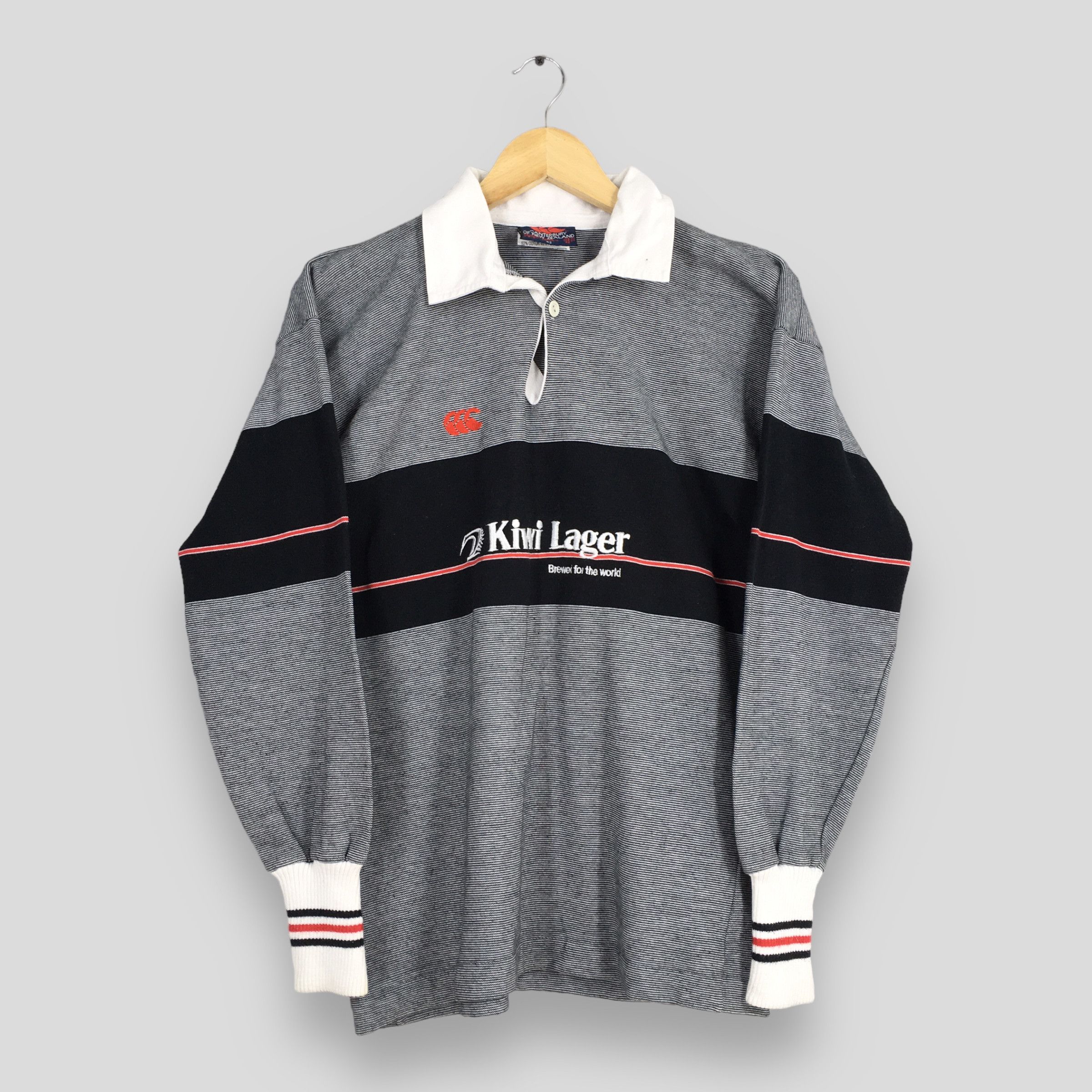 Canterbury of New Zealand × Vintage Canterbury Of New Zealand Striped Polo Rugby Shirt Medium Size US M / EU 48-50 / 2 - 1 Thumbnail