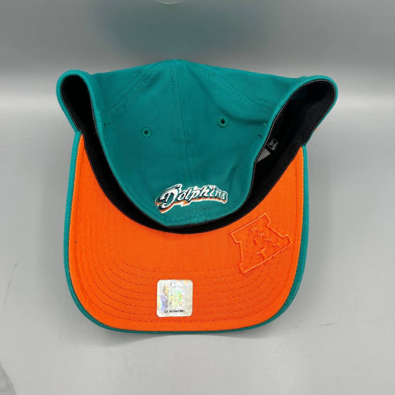New Era Miami Dolphins Hat Men S-M Blue Orange Stretch Fitted Cap Size ONE SIZE - 8 Thumbnail