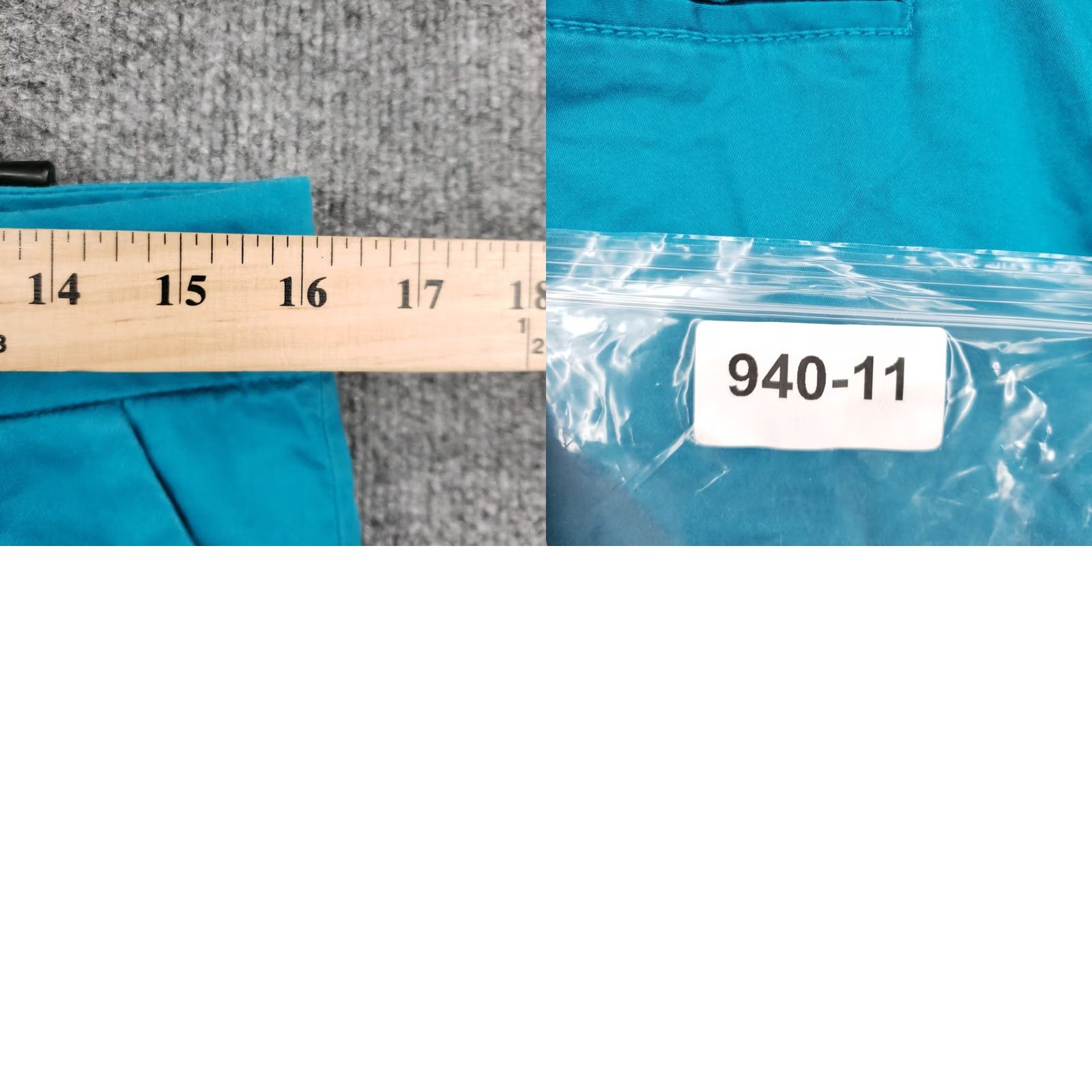 Express Express Shorts Womens 8 Blue Chino Mid Rise Cuffed Flat Front Cotton Blend Size 24" / US 00 / IT 34 - 8 Thumbnail
