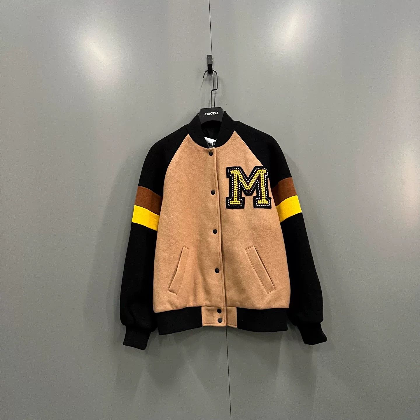MSGM color block embroidered baseball jacket Size US M / EU 48-50 / 2 - 1 Thumbnail