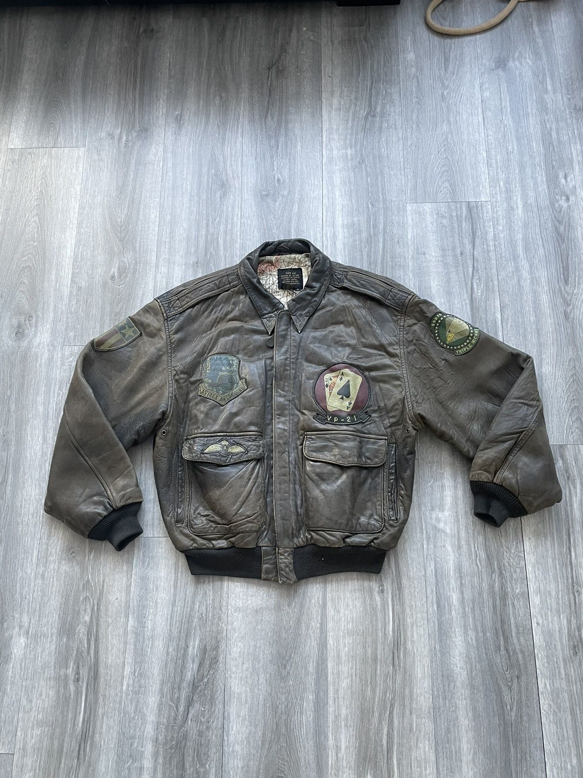 Avirex Avirex Leather Jacket Size US M / EU 48-50 / 2 - 1 Thumbnail