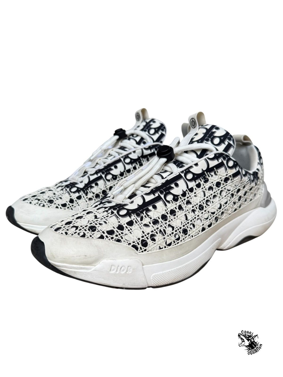 Dior Dior b24 oblique sneakers Size US 12 / EU 45 - 1 Thumbnail