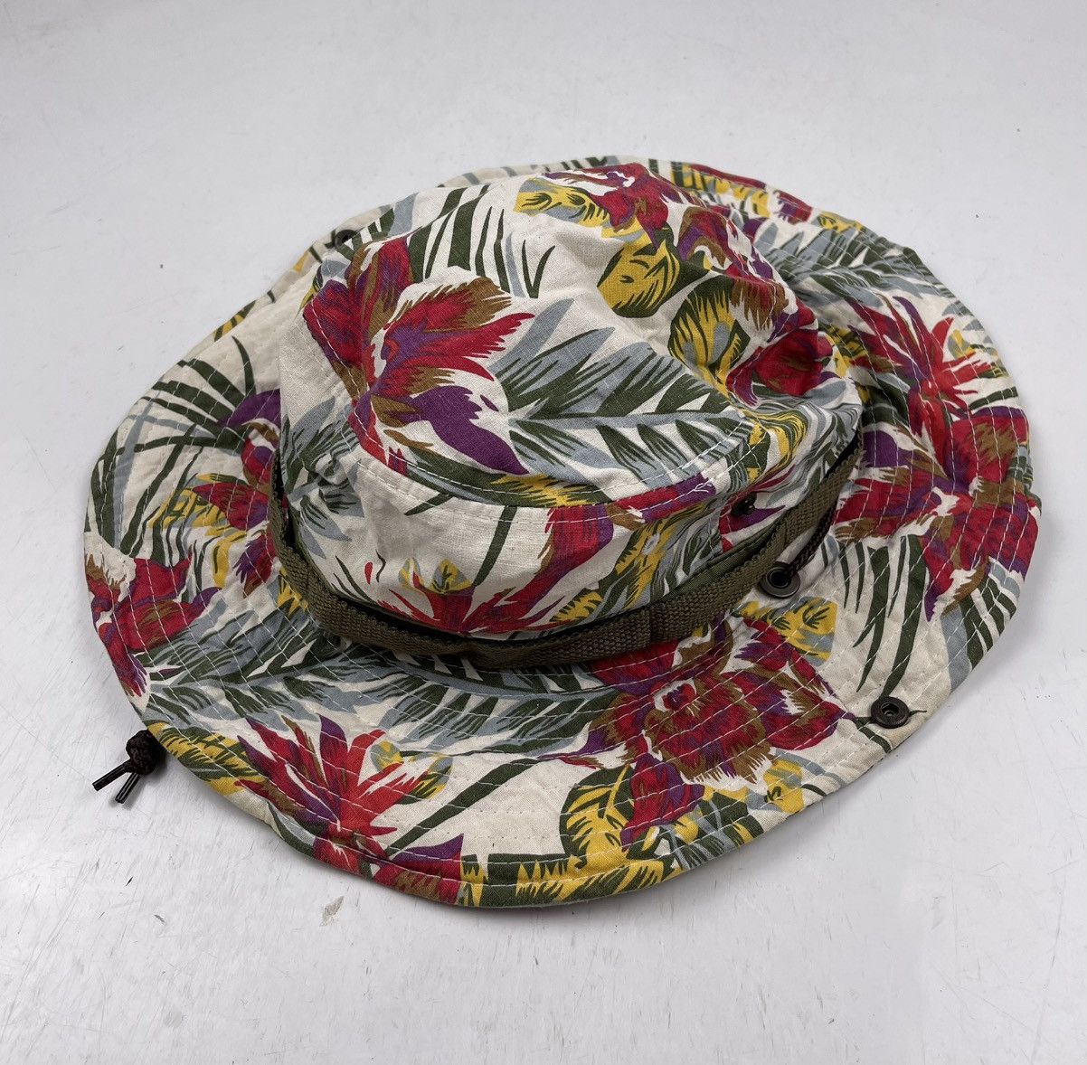 Japanese Brand multicolour floral bucket hat tc41 Size ONE SIZE - 4 Thumbnail