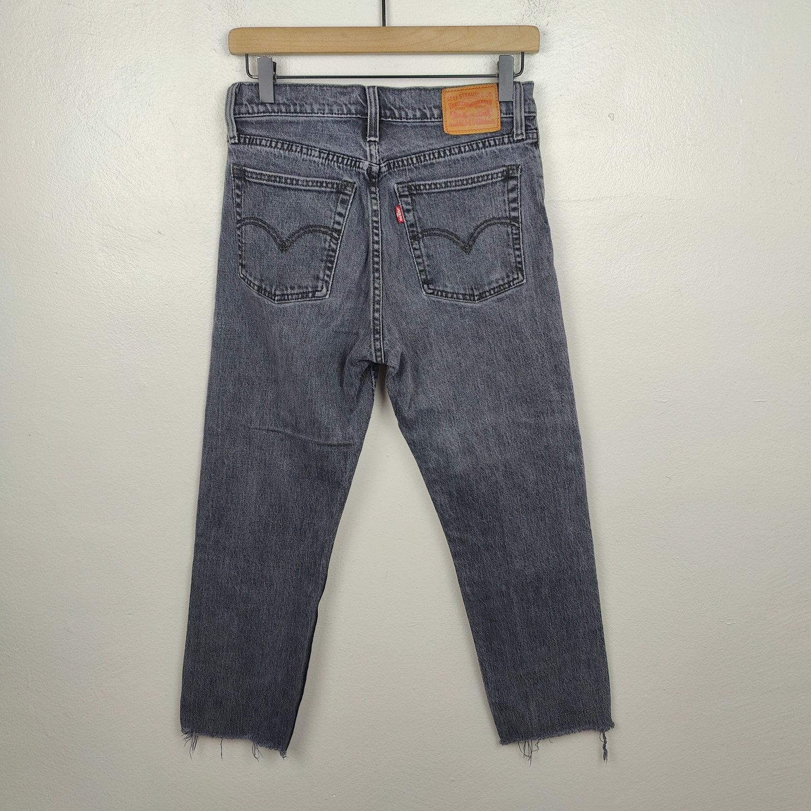 Levi's Levis Wedgie Straight Jeans Womens 27 That Girl Charcoal Size 27" / US 4 / IT 40 - 5 Thumbnail