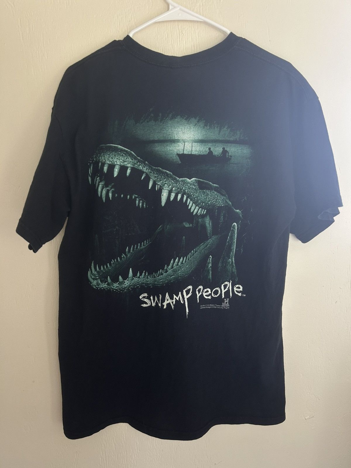 Vintage 2011 Swamp People TV Show Promo Gator T-shirt Size US L / EU 52-54 / 3 - 1 Thumbnail