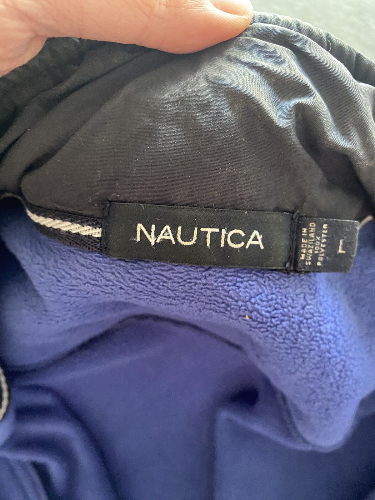 Nautica Vintage Blue Nautica Double Zipper Jacket Fleece Size US L / EU 52-54 / 3 - 7 Thumbnail