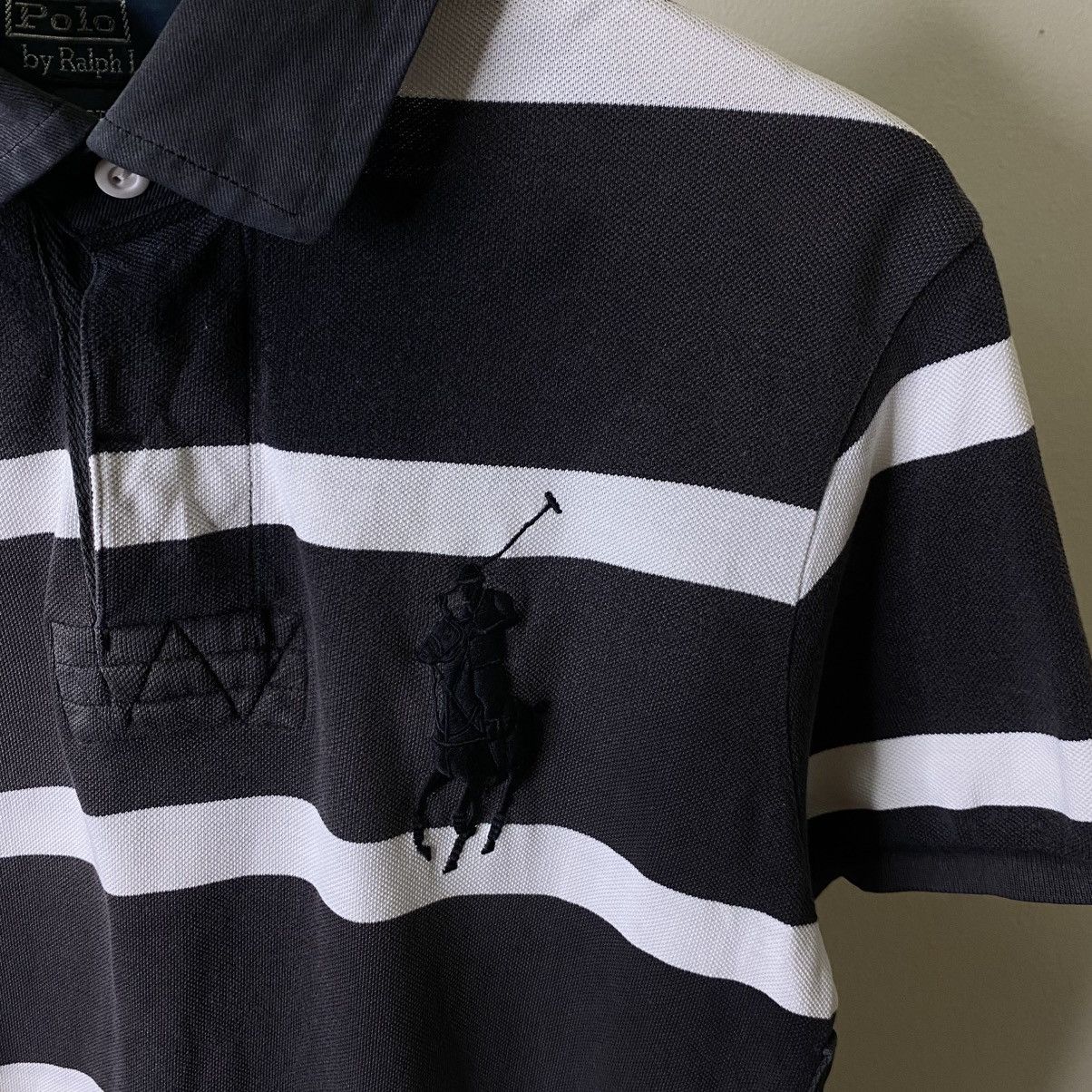 Polo Ralph Lauren Vintage Polo Ralph Lauren Polo Rugby Faded Black Size US L / EU 52-54 / 3 - 2 Thumbnail