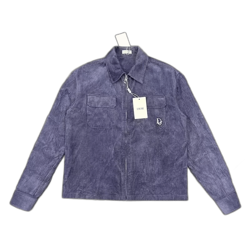 Dior DIOR Embroidered Corduroy Pocket Jacket-yf Size US M / EU 48-50 / 2 - 1 Thumbnail
