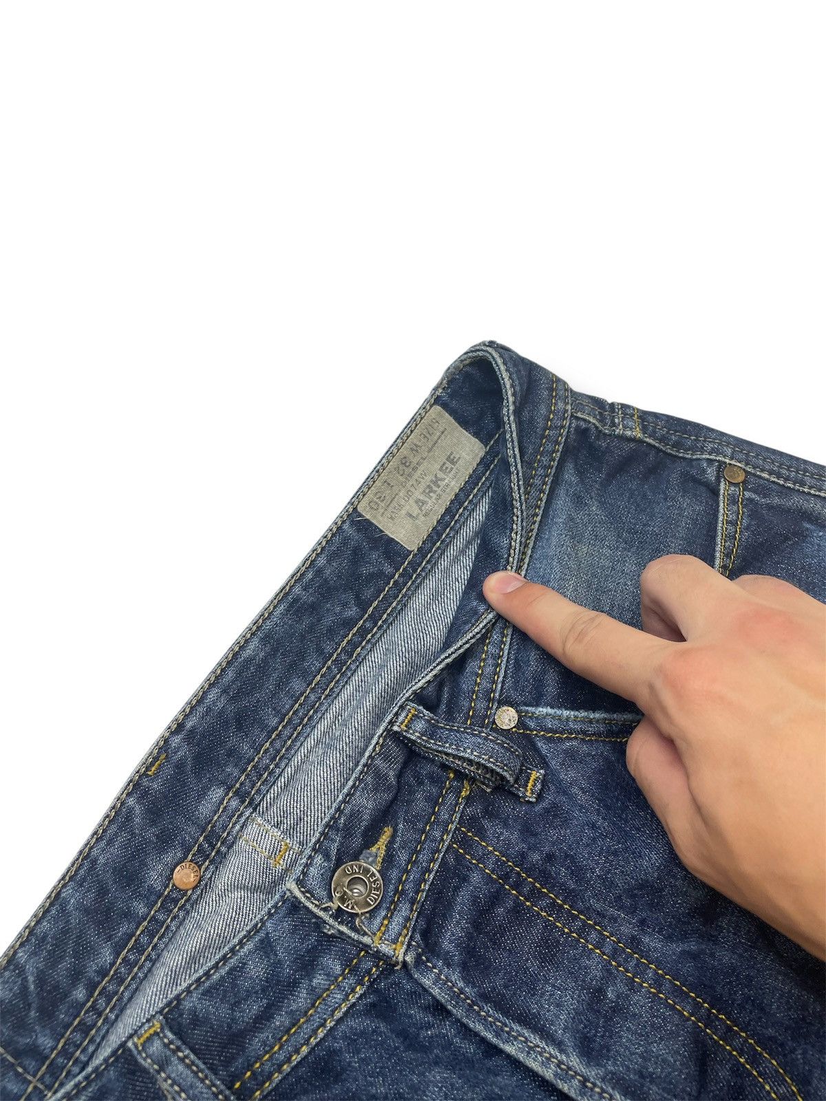 Other Custom Distressed Thrashed Japanese Flared Jeans Y2K Opium Size US 32 / EU 48 - 6 Thumbnail