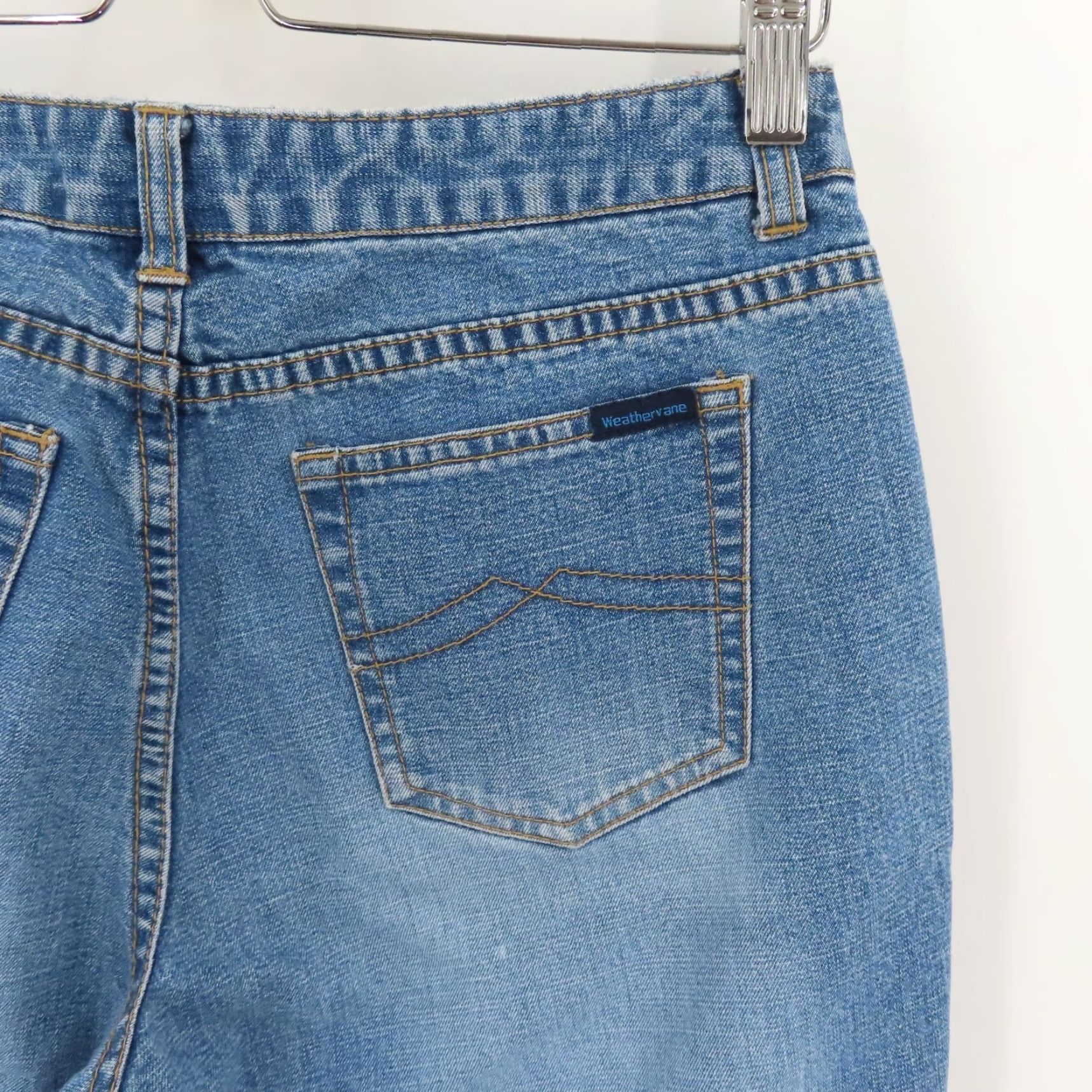 Vintage VINTAGE Weathervane Jeans Flared 5-Pocket Denim Blue Juniors 5 Regular 31" Inseam Boys? Womens? Size 27" / US 4 / IT 40 - 6 Thumbnail
