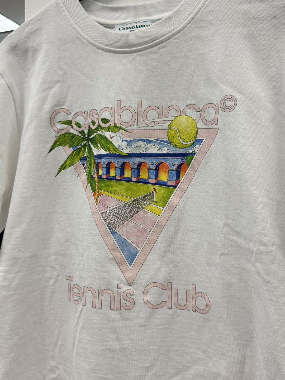 Casablanca Casablanca Tennis Club T-Shirt White X-Large SHIPS FAST Size US XL / EU 56 / 4 - 2 Thumbnail
