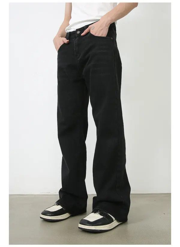 Japanese Brand Rina American high street flared slim straight casual jeans Size US 34 / EU 50 - 4 Thumbnail