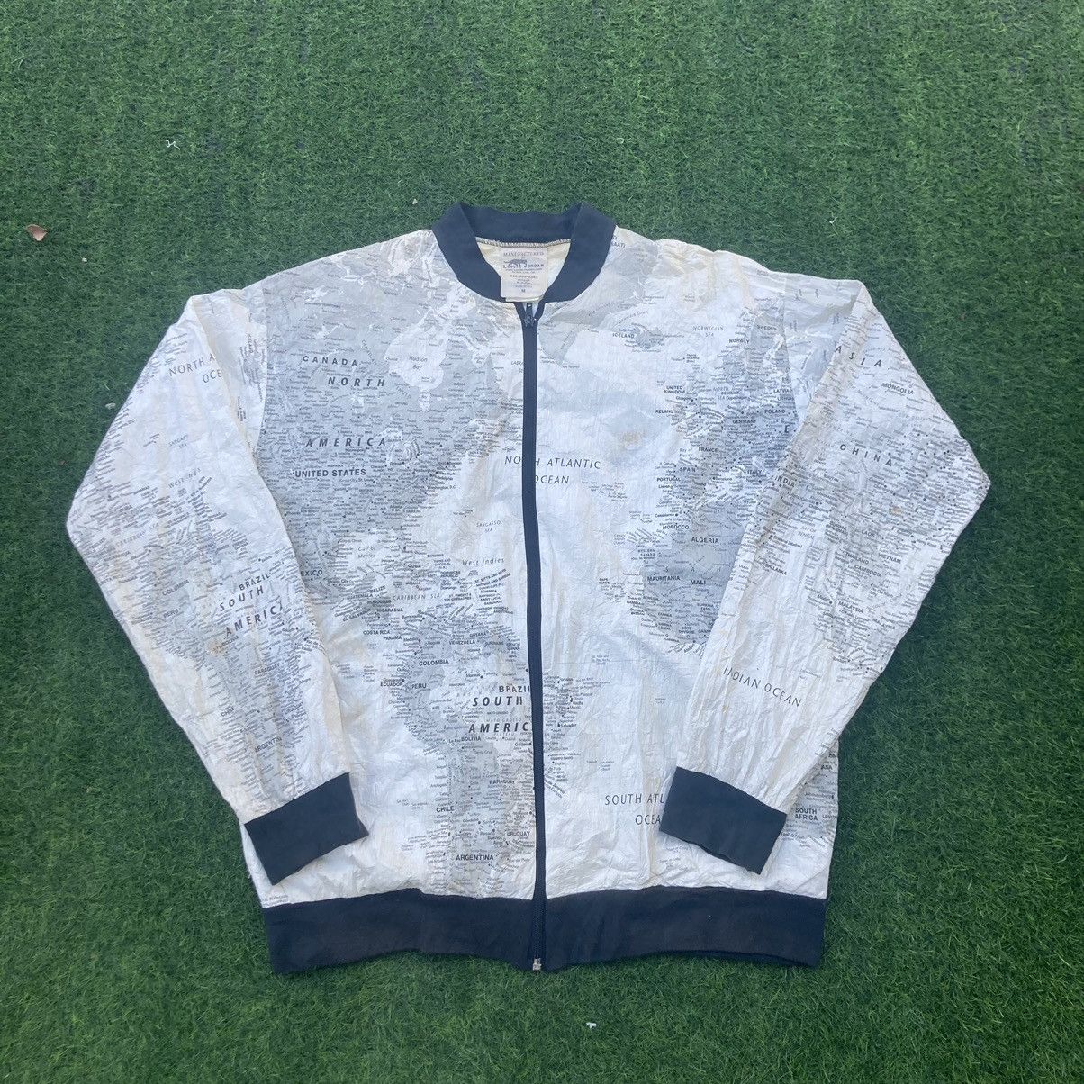 Vintage VINTAGE 90s KURT KOBAIN WORLD MAP JACKET Size US M / EU 48-50 / 2 - 2 Thumbnail