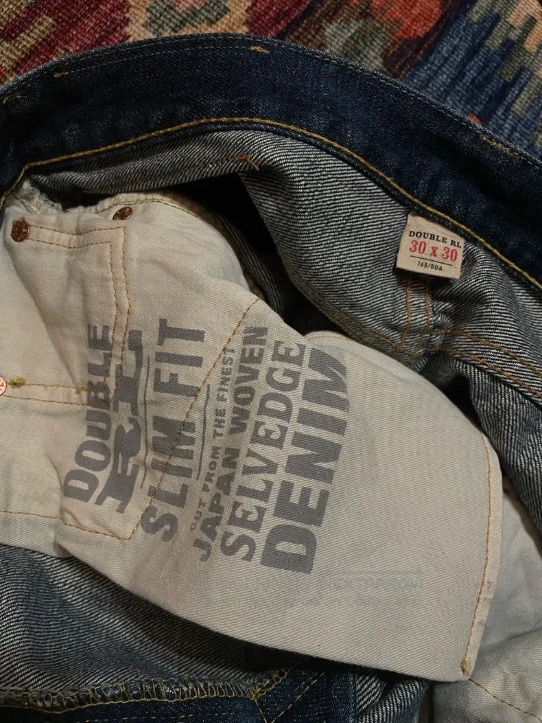 RRL Ralph Lauren RRL Ralph Lauren American made yellow mud washed denim jea Size US 32 / EU 48 - 4 Thumbnail