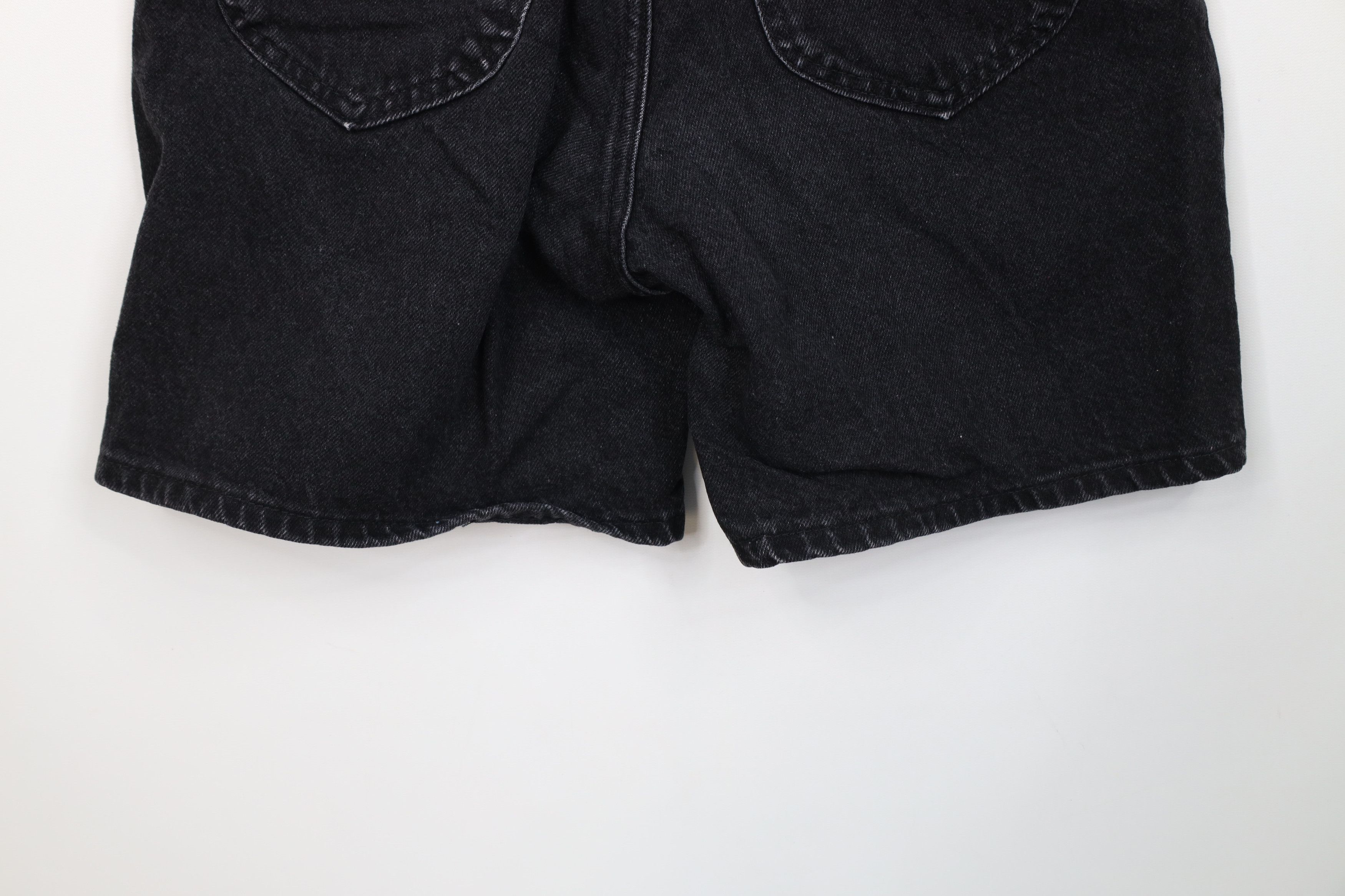 Lee Vintage 90s Lee Denim Jean Shorts Black Cotton USA Size 28" / US 6 / IT 42 - 12 Thumbnail