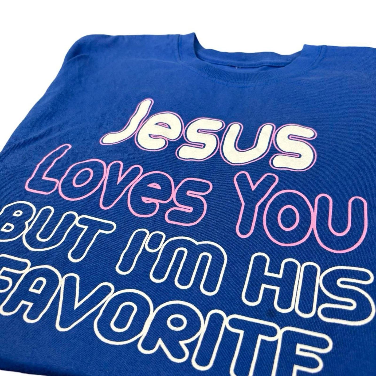 Japanese Brand × Vintage Y2K Jesus Cropped T-shirt Size US M / EU 48-50 / 2 - 2 Thumbnail