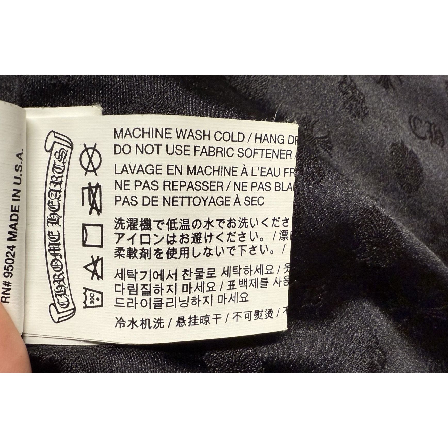 Chrome Hearts Chrome Hearts Womens Black Goose Down Puffer Jacket With Zip Size S / US 4 / IT 40 - 8 Thumbnail