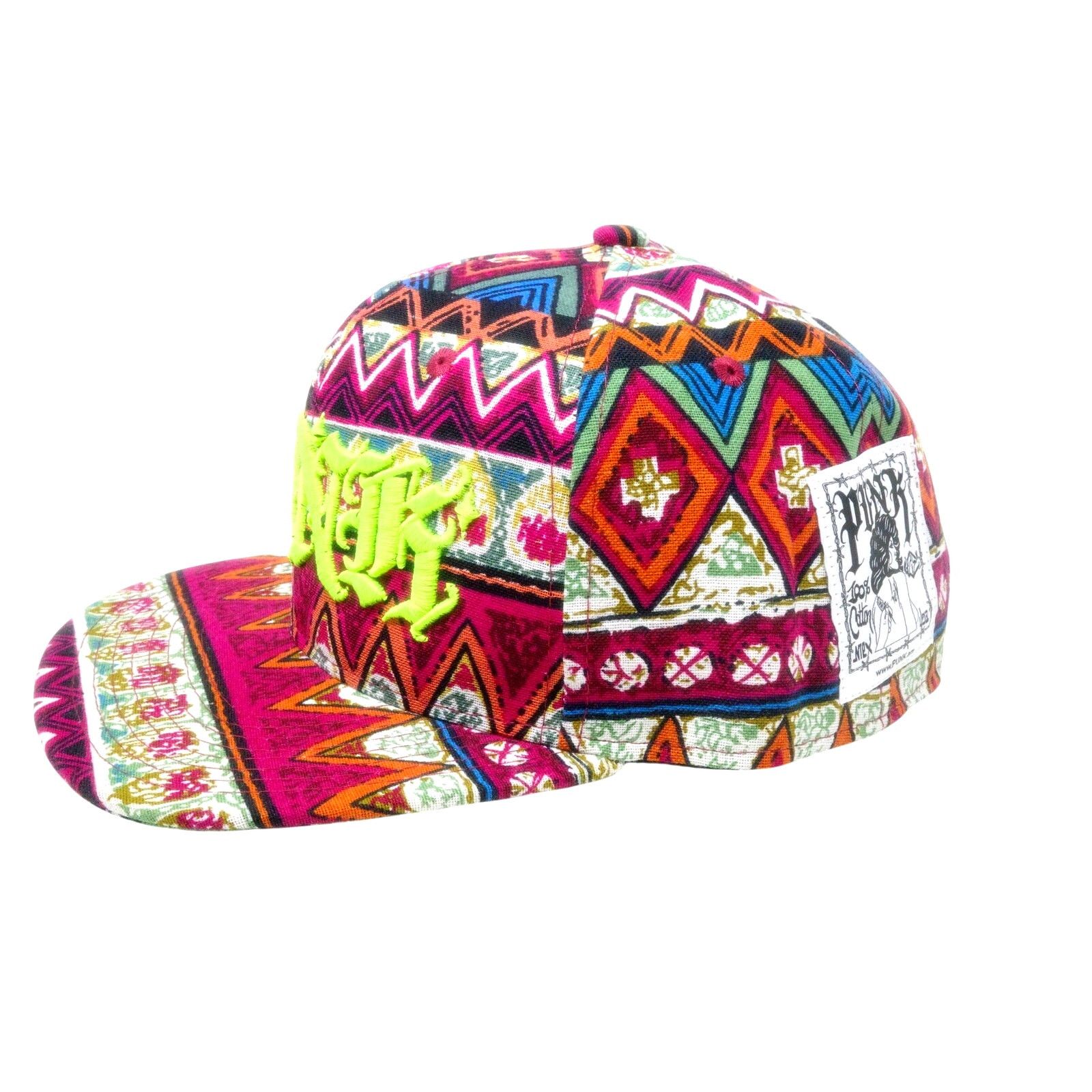 Other PUNK ® Azteca Chaotic Quilted Hat with Safety Pin Made USA Size ONE SIZE - 3 Thumbnail