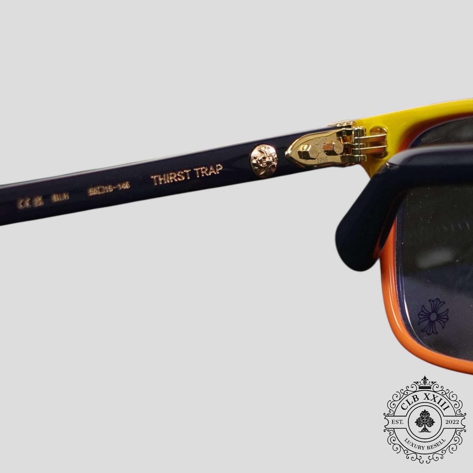Chrome Hearts Chrome Hearts Thirst Trap Glasses in Navy/Multicolor Size ONE SIZE - 6 Thumbnail
