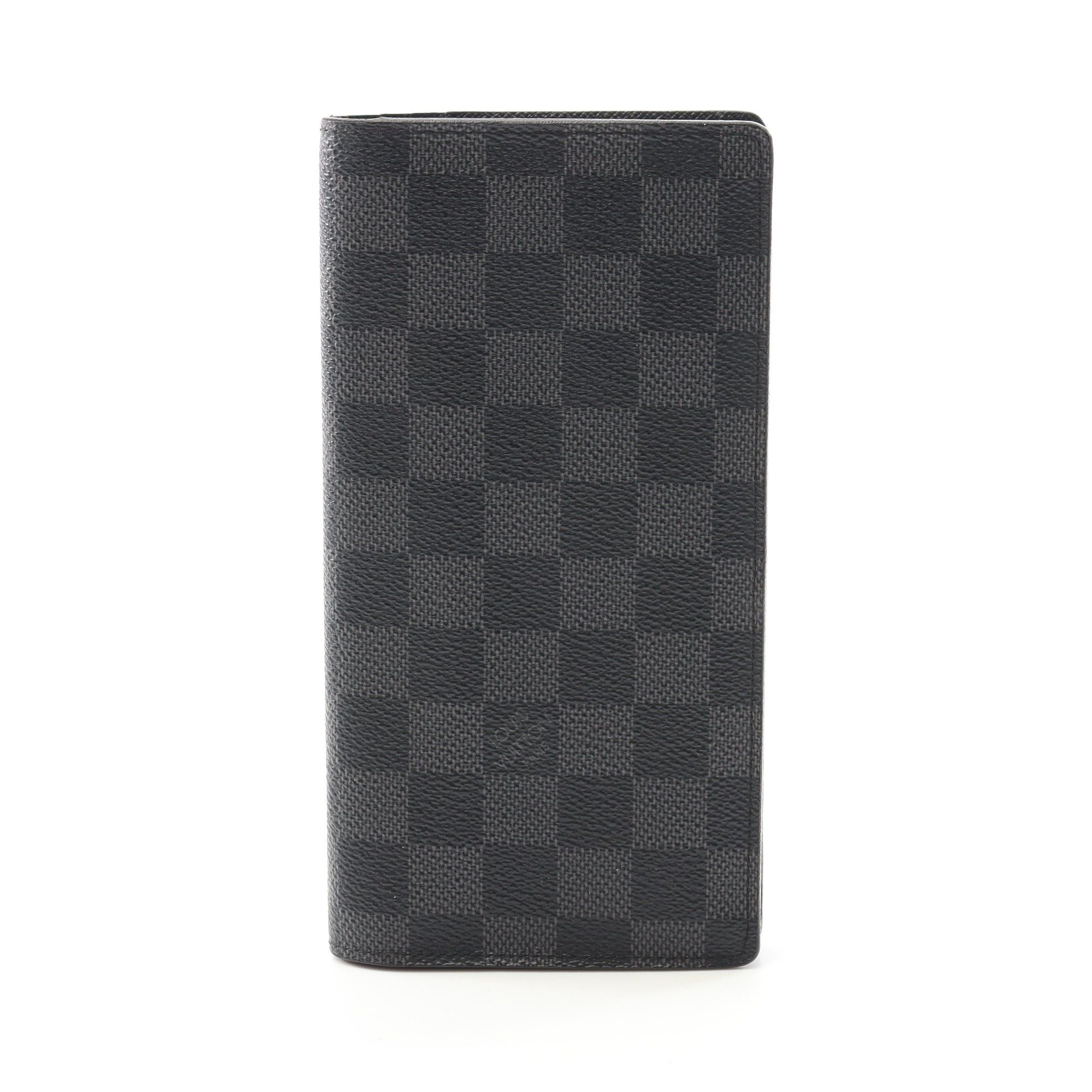 Louis Vuitton Louis Vuitton Portefeuil Brother Damier Graphite Bi-Fold Long Wallet Leather Black Size ONE SIZE - 1 Thumbnail