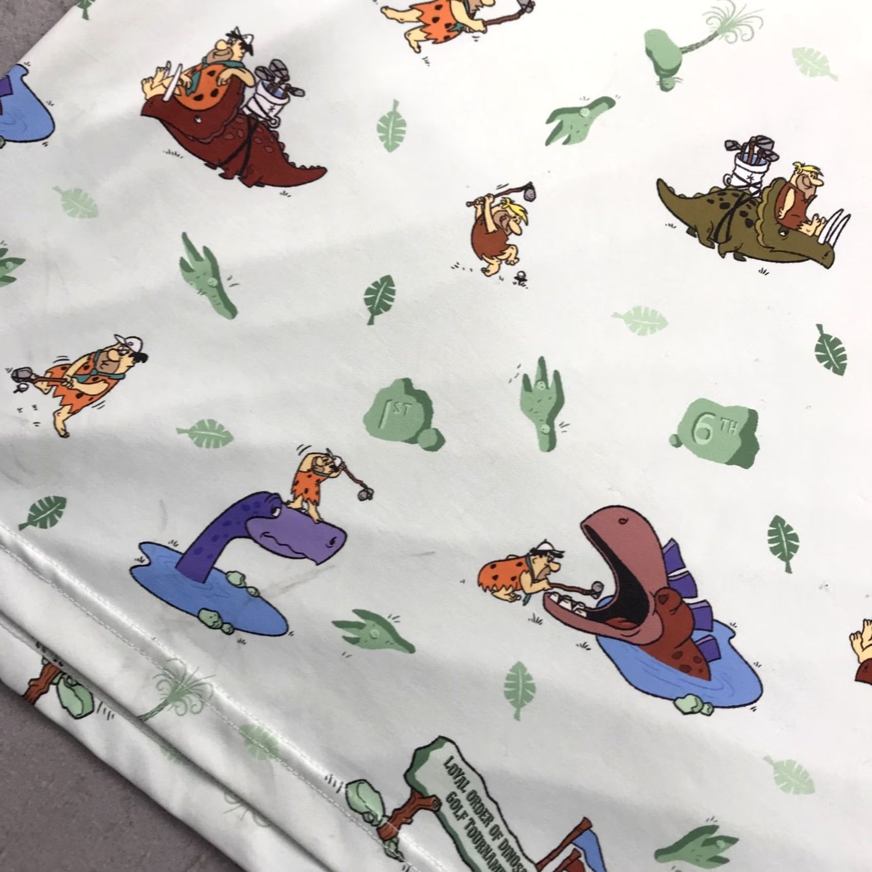 Vintage RSVLTS Flintstones Polo Shirt Mens 3XL Green Breakfast Balls Loud Stretch Logo Polo Shirt Mens Green 3XL RSVLTS Size US XXL / EU 58 / 5 - 5 Thumbnail