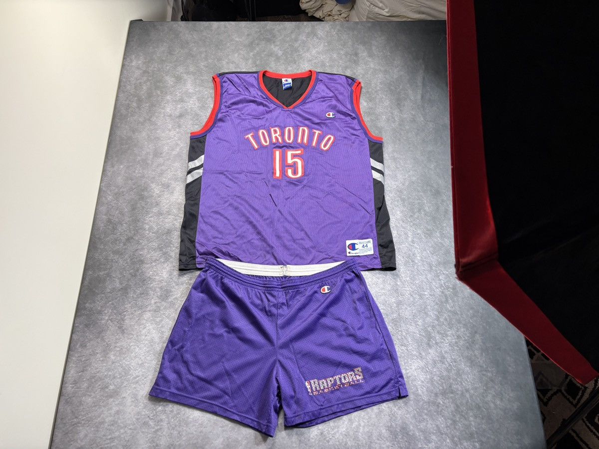 Champion 90s Vintage Toronto Raptors Shorts Carter Matching Suit Set Size US L / EU 52-54 / 3 - 21 Thumbnail