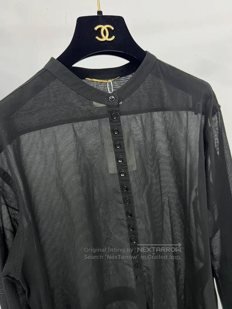 Saint Laurent Paris Saint Laurent Paris Black slim fit long-sleeved shirt Size XS / US 0-2 / IT 36-38 - 3 Thumbnail