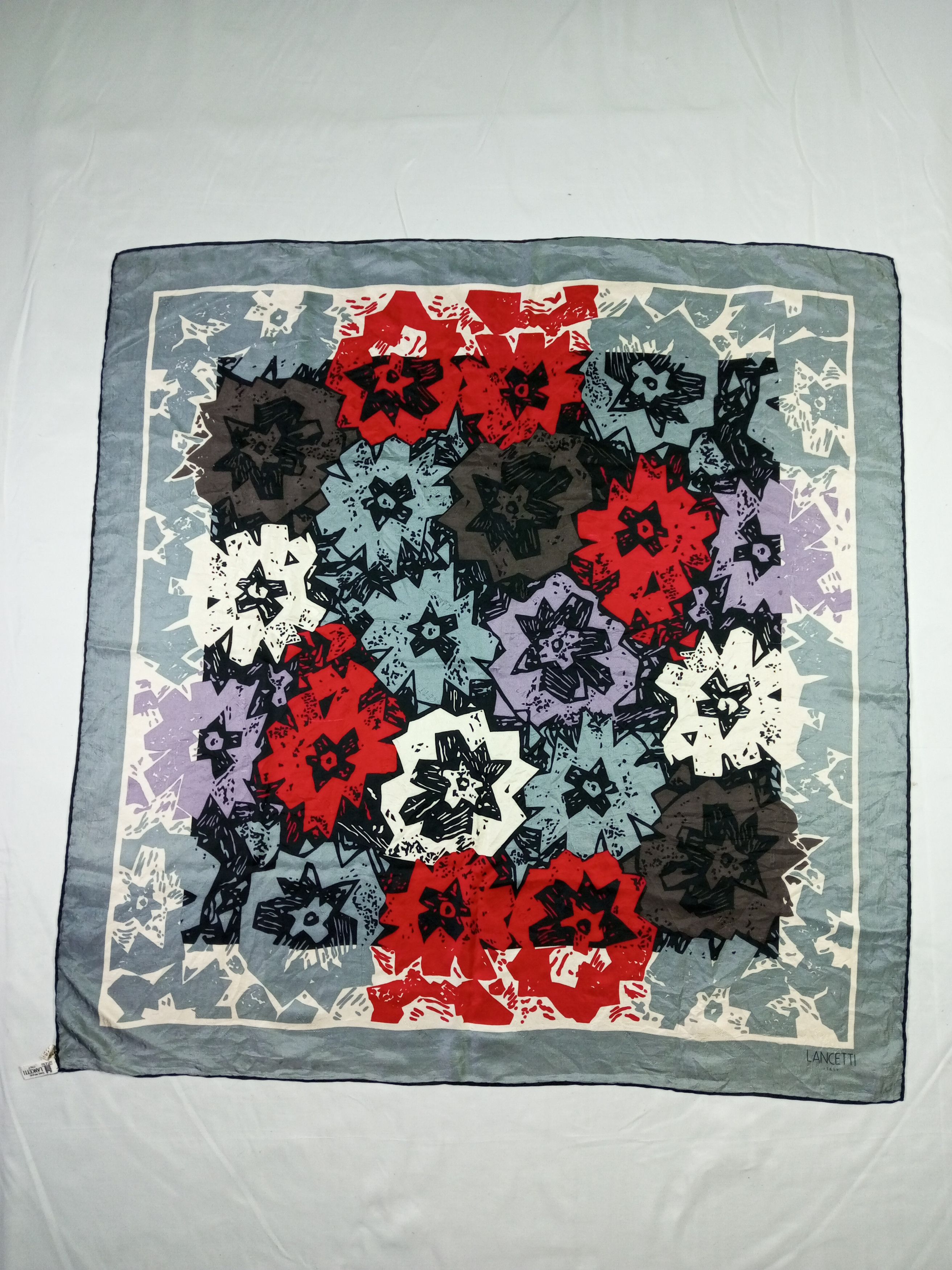 Lui di Lancetti × Vintage Vintage Designer Silk Scarf Lui de Lancetti Size ONE SIZE - 1 Thumbnail