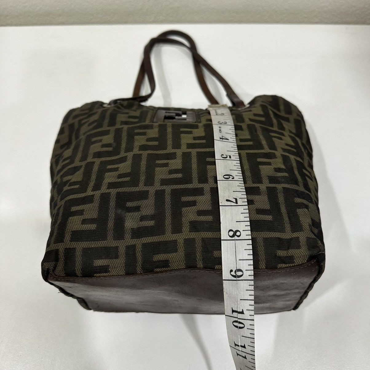 Fendi ‼️YES‼️ VINTAGE FENDI ZUCCA FF CANVAS ROLL TOTE BAG Size ONE SIZE - 8 Thumbnail