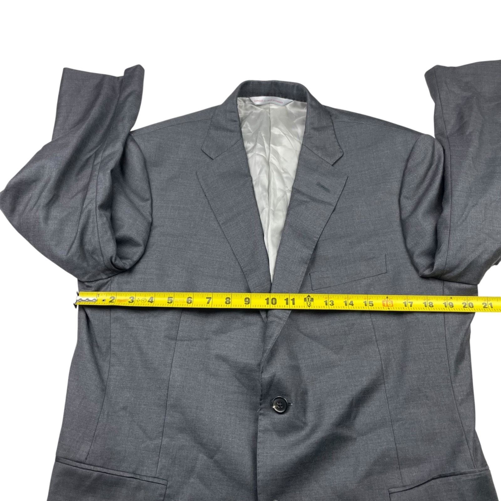 Samuelsohn Samuelsohn Men’s Bennet 100% Wool 2-Button Suit Gray • 42R | Size 42R - 10 Thumbnail