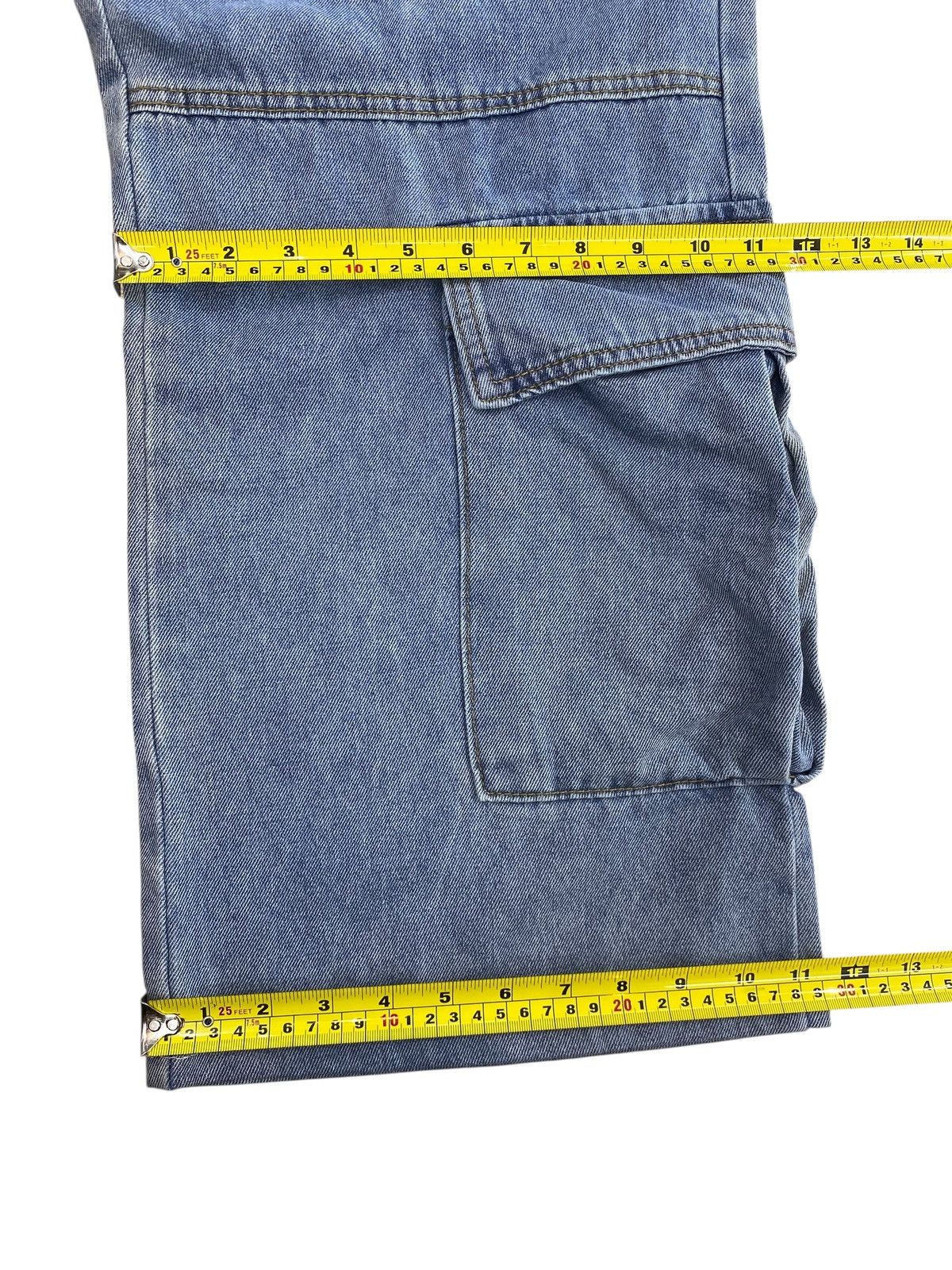 Shein Shein Baggy Light Wash Carpenter Jeans with Utility Pockets Size US 34 / EU 50 - 7 Thumbnail