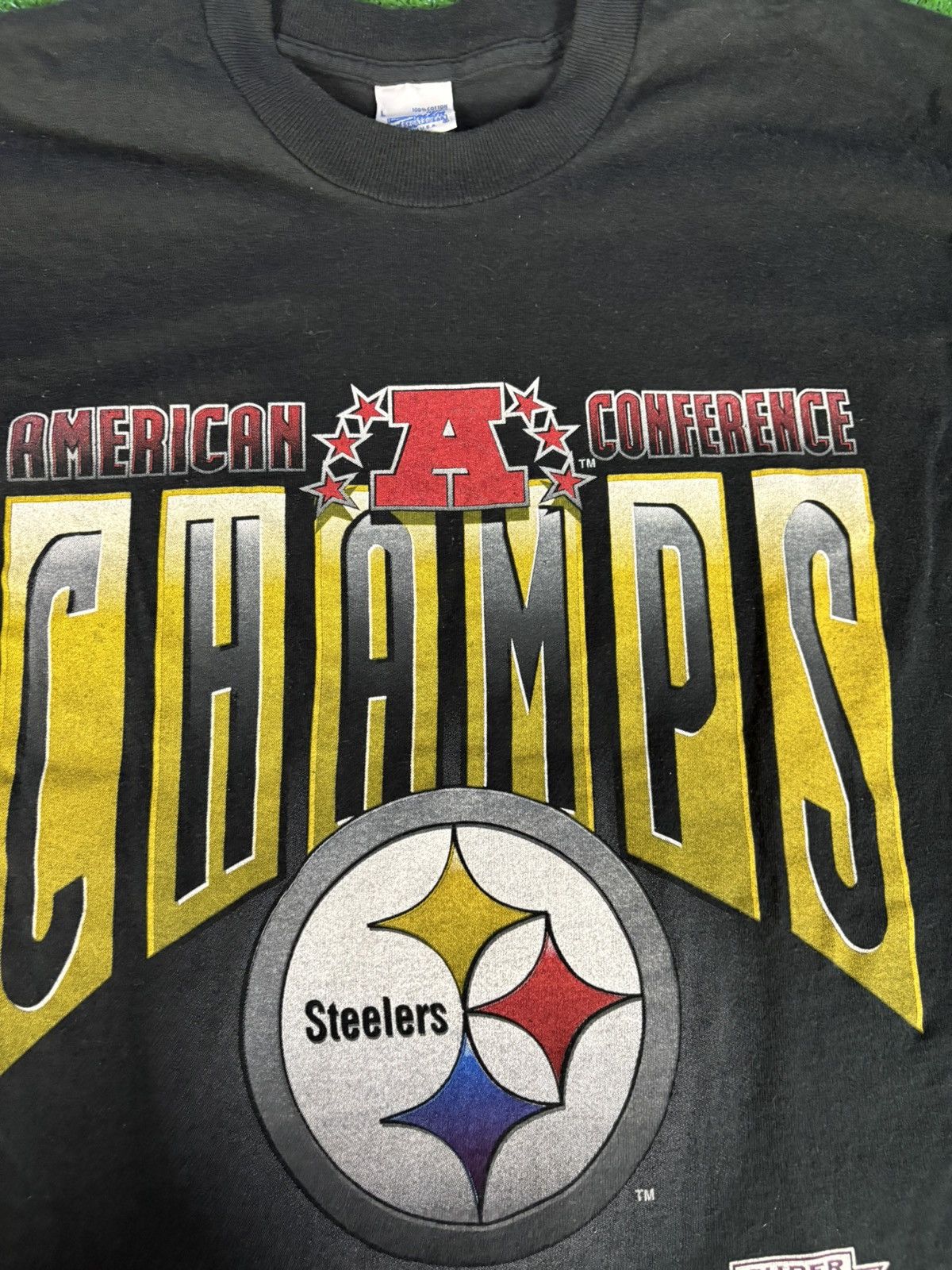 Salem Sportswear × Vintage Vintage 1995 Pittsburgh Steelers T-Shirt Size US L / EU 52-54 / 3 - 6 Thumbnail